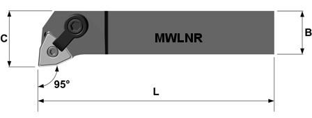 Drehhalter MWLN R/L 95°