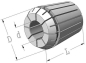 Preview: Spannzangen DIN 6499 ER8 Ø 2,0 mm