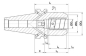 Preview: Hydraulikfutter kurz, schwer SK40 JIS B 6339 (MAS-BT) AD/Bx20x72,5