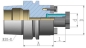 Preview: Quernut - Aufsteckdorn DIN6357 HSK 40Ex16x50 KKB