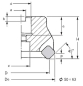 Preview: Planaufsteckfräser 45° SEKN1203 Ø 50 mm Z=4