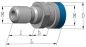 Preview: Anzugsbolzen M16 DIN 2080 mit Bohrung