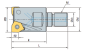 Preview: Eckeinschraubfräser 90° WNGX0403.. Ø 32 mm IK Z=5