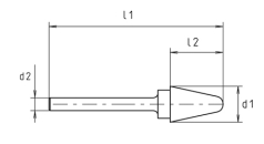 HM-Frässtift KEL 1   S6  16X75