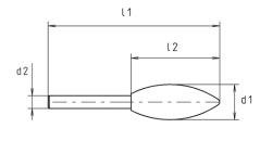 HM-Frässtift B 3 S6  12X75