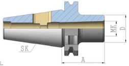 Zwischenhülse DIN6383 SK40 DIN 69871 ADxMK1x50