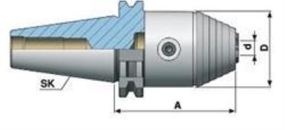 NC Bohrfutter Rechts-/Linkslauf SK40 DIN69871 Ax70x0,5-8