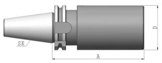 Bohrstangenrohling SK40 DIN69871 Ax63x250