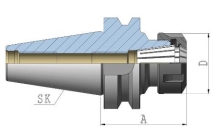 Spannzangenfutter ER SK30 JIS B 6339 (MAS-BT) ADx100xER16