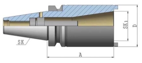 Reduzierhülse SK50 JIS B 6339 (MAS-BT) AxSK40x70