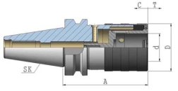 Gewindeschneid-Schnellwechselfutter SK50 JIS B 6339 (MAS-BT) Ax100xM5-M22