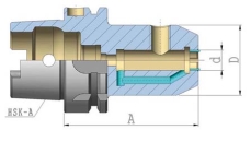 Spannfutter Weldon DIN6359 m. Kühlkanal HSK 100Ax06x80