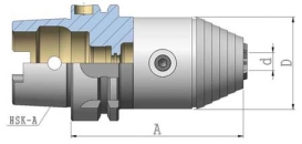 NC Bohrfutter Rechts-/ Linkslauf HSK 100Ax110x1,0-13.IKZ