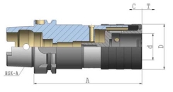 Gewindeschneid-Schnellwechselfutter HSK 100Ax112xM3-M14