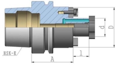 Quernut - Aufsteckdorn DIN6357 HSK 50Ex22x60 KKB