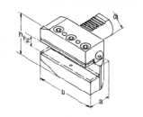 B5 Radial Werkzeughalter rechts lang D 20x16x30