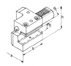 C1 Axial Werkzeughalter rechts D 16x12x44