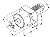 F  Morsekegelaufnahme D 20x 2x90