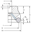 Planaufsteckfräser 45° SEKT1204 Ø 63 mm Z=5