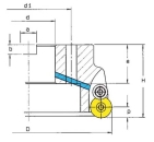 Kopieraufsteckfräser RDHW1604 Ø 160 mm