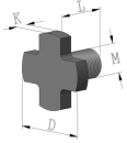 Fräseranzugsschraube M8 DIN 6367