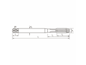 HSSE blank GWB DIN371 Metrisch M1,2 Typ Gun N