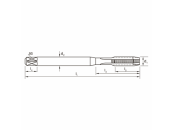 HSSE TiCN GWB DIN371 Metrisch M3,5 Typ Gun VA