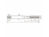 Gewindebohrer DIN352 Metrisch M16 SPM TiCN Typ XH HRC (H)