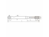 Gewindeformer Synchro Metrisch M5 PM-HSSE V3 TiN Typ IK Synchro HSC