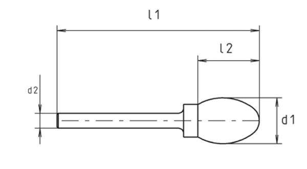 HM-Frässtift TRE 3  S3    3X38