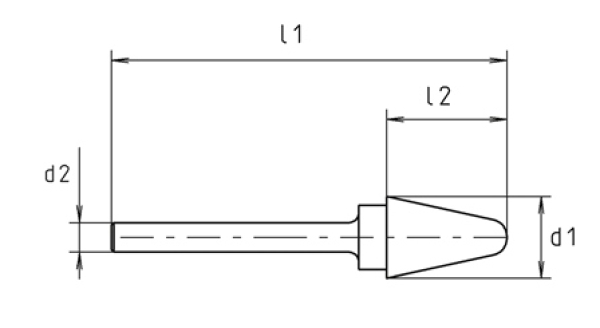 HM-Frässtift KEL 0  S6 8X65