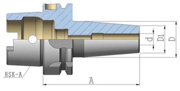 Schrumpffutter 4,5° HSK 63Ax32x200 für HM-Schäfte h6