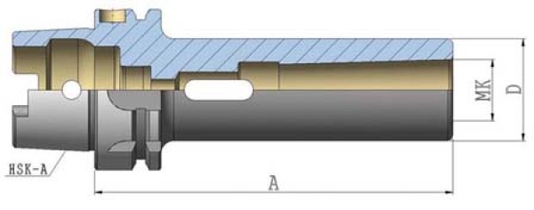 Zwischenhülse DIN6383 HSK 100AxMK1x110