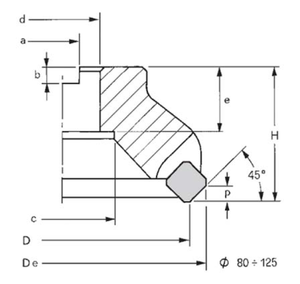 Planaufsteckfräser 45° SEKN1203 Ø 80 mm Z=6