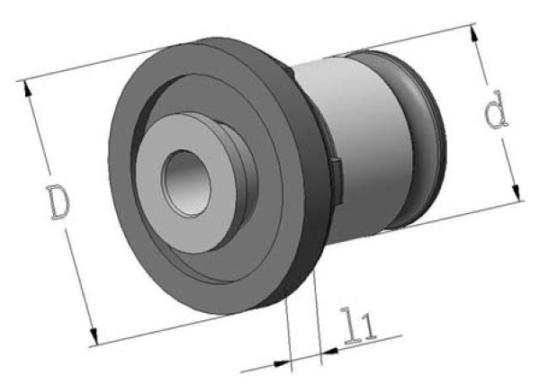 Einsatz ohne Rutschkupplung M22/M24 18x14,5