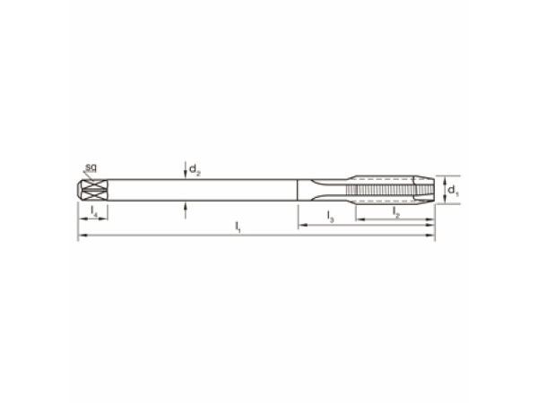 HSSE Blu GWB DIN376 Metrisch M6 Typ Gun VA