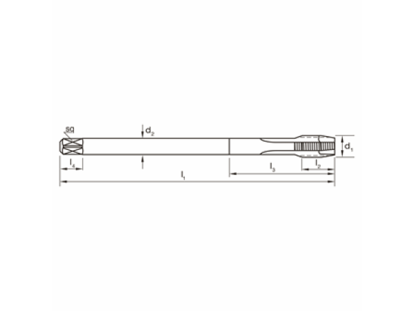 Gewindebohrer Synchro Metrisch DIN 376 M12 PM-HSSE V3 TiCN Typ Gun VADH