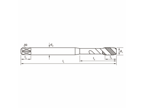 HSSE blank GWB DIN371 Metrisch M1,0 Typ R40N