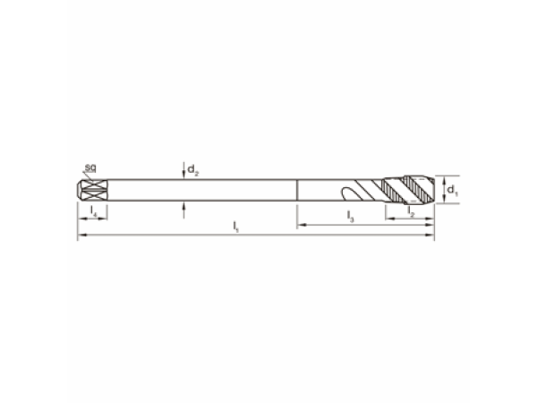 HSSE Blu GWB DIN376 Metrisch M6 Typ R45VADH