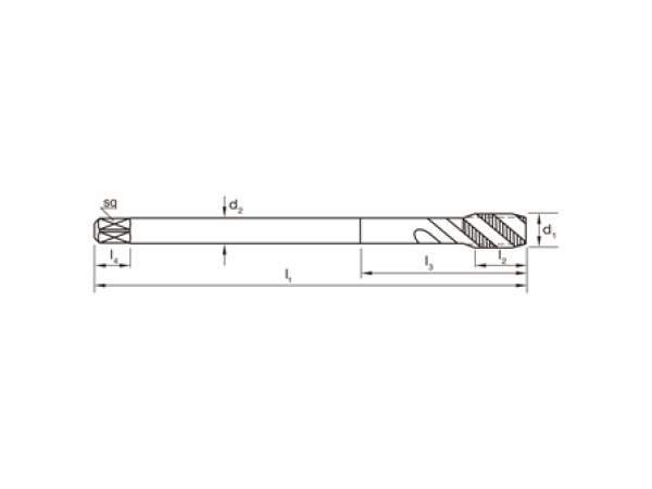 HSSE Ni GWB DIN376 Metrisch M10 Typ R45W