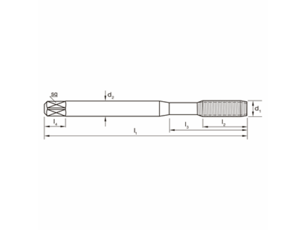 HSSE TiN GWF DIN2174 Metrisch M2,5 Typ RL N